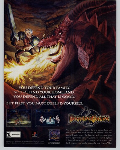 Dragon valor playstation ps1 - dragon,