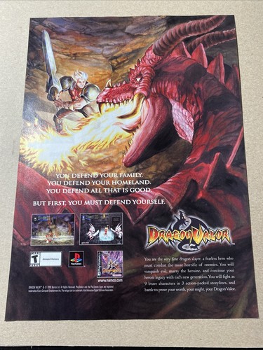 Dragon valor sony playstation - valor,